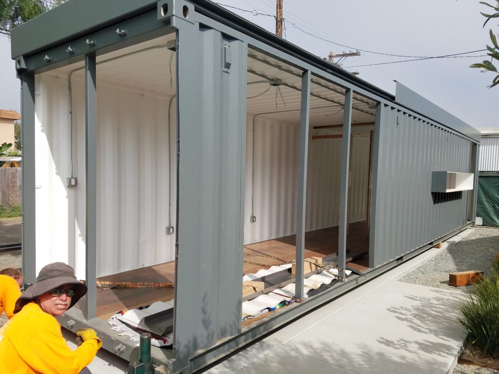 how is a shipping container constructed